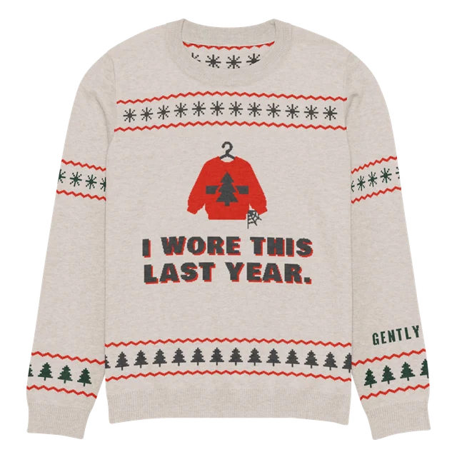 I Wore This Last Year knit sweater, front