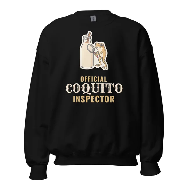 Official Coquito Inspector sweatshirt in black