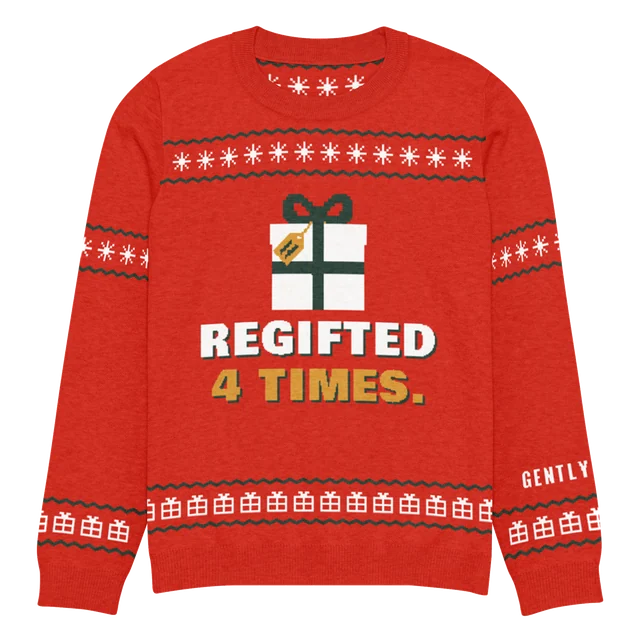 Regifted 4 Times knit sweater, front