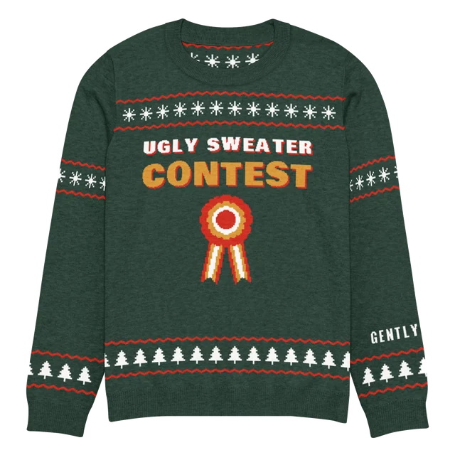 Ugly Sweater Contest Runner-Up knit sweater, front